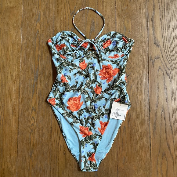 Agua by Agua Bendita Sandalo One Piece Swimsuit Sz L New With Tags - Picture 16 of 16